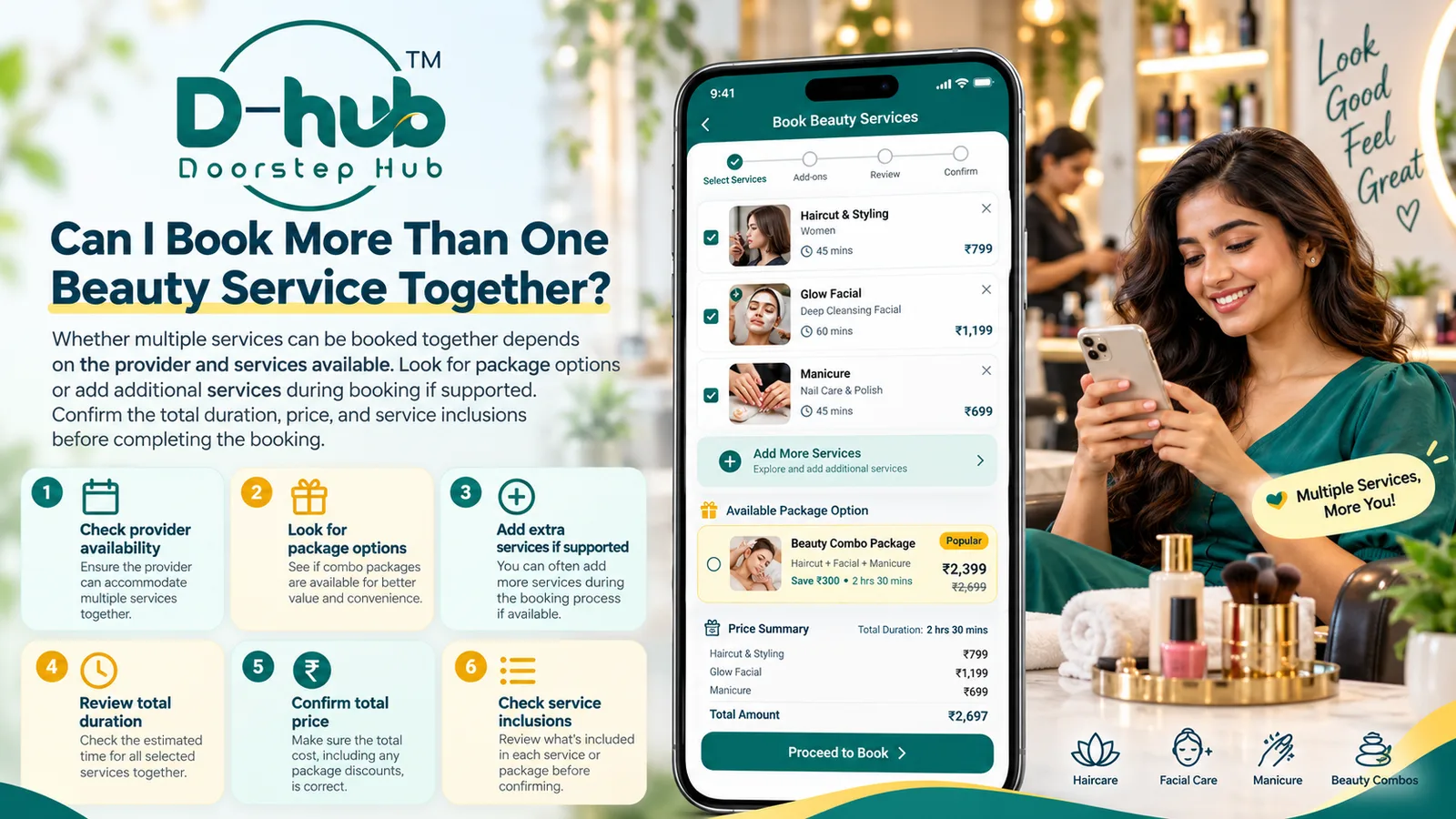 Can I Book More Than One Beauty Service Together?