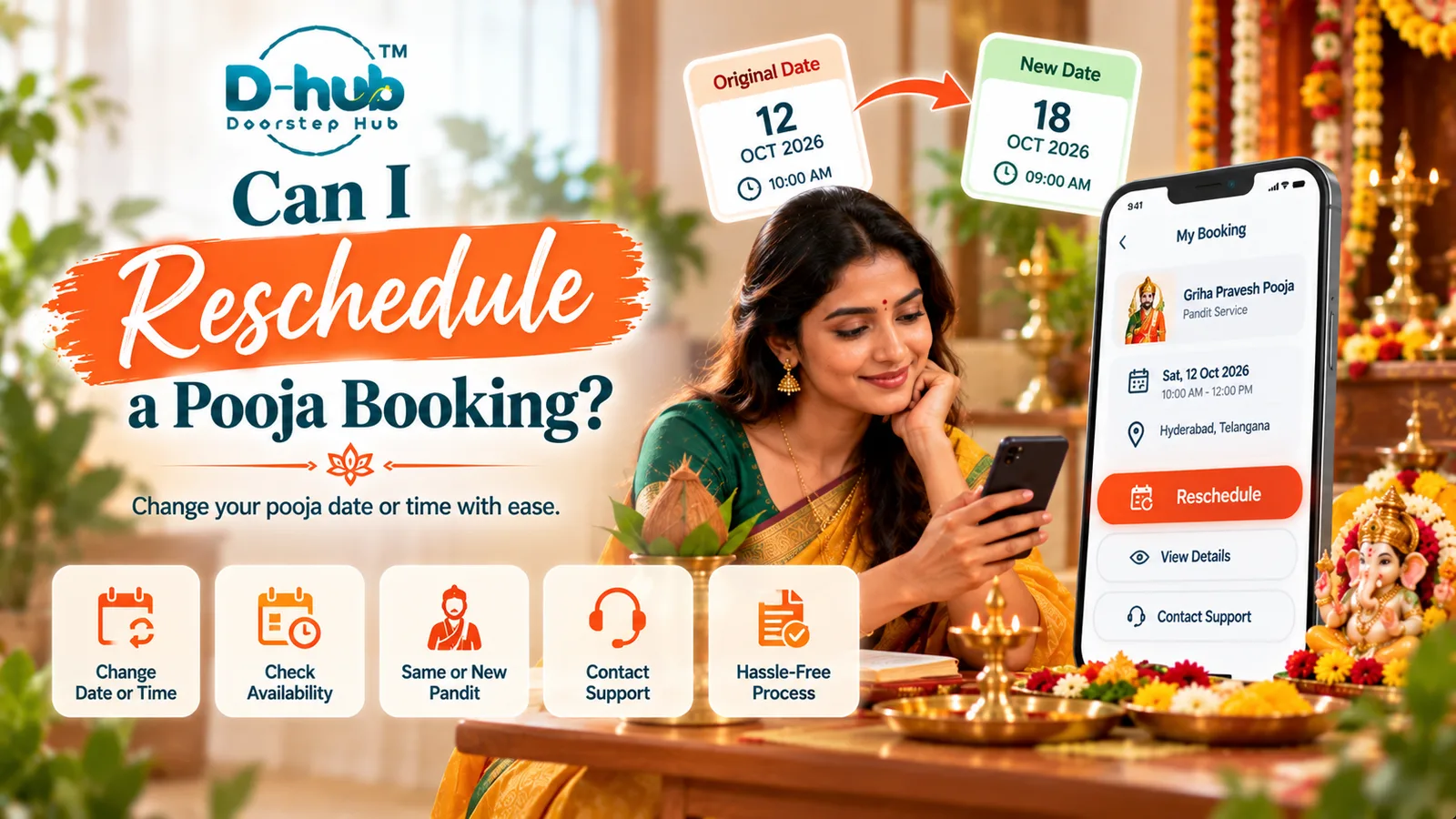 Can I Reschedule a Pooja Booking?