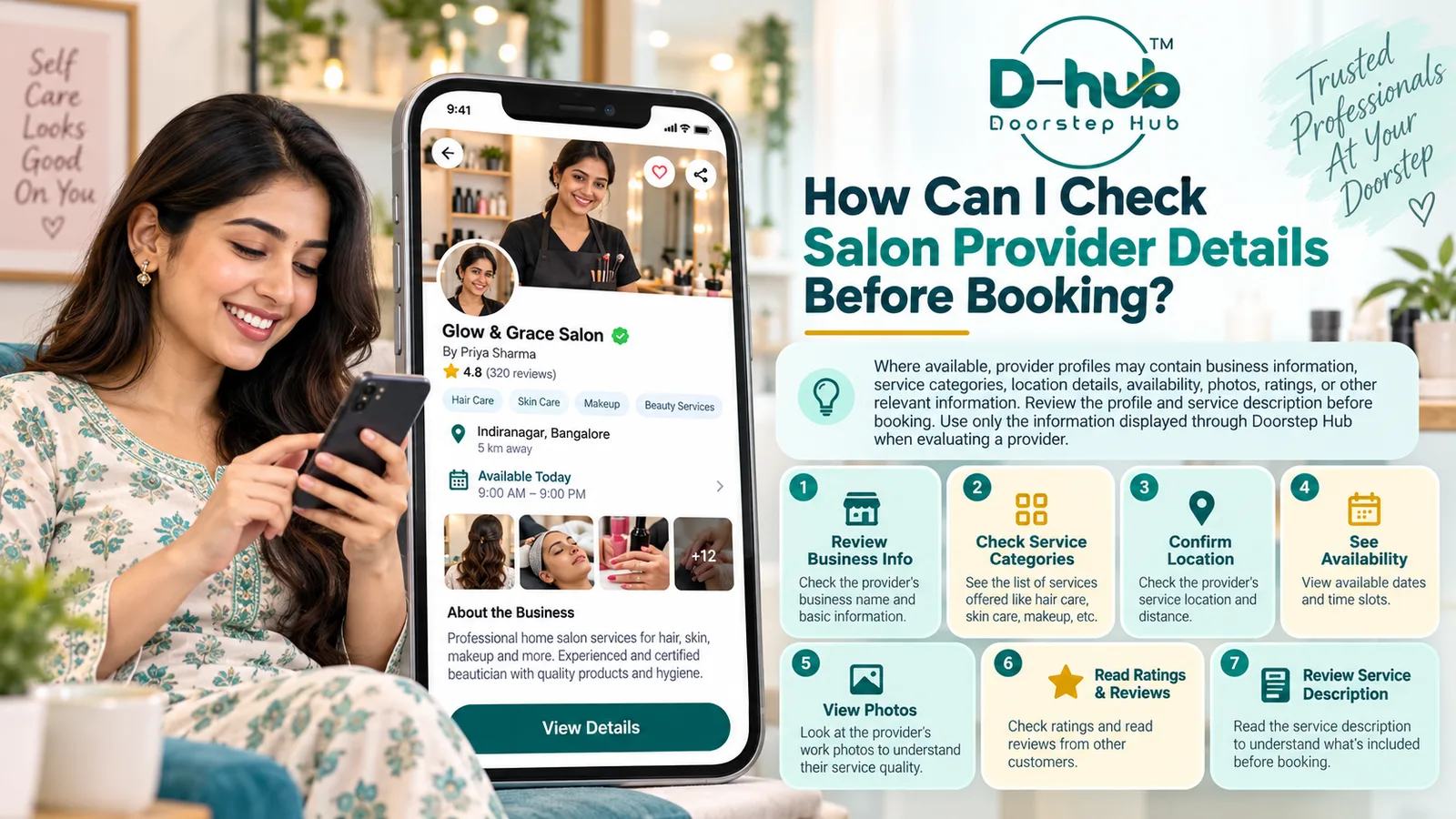 How Can I Check Salon Provider Details Before Booking?