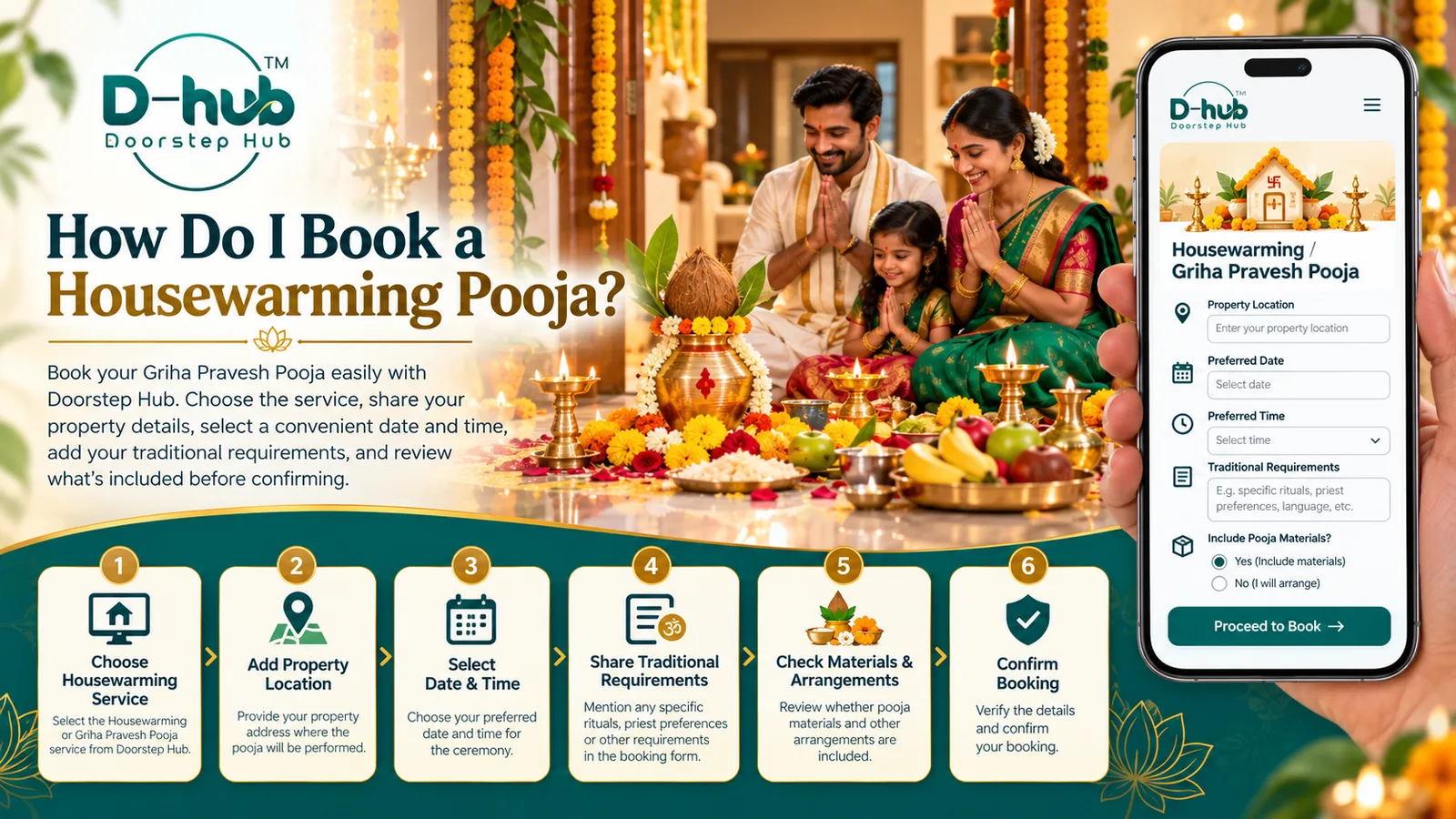How Do I Book a Housewarming Pooja?