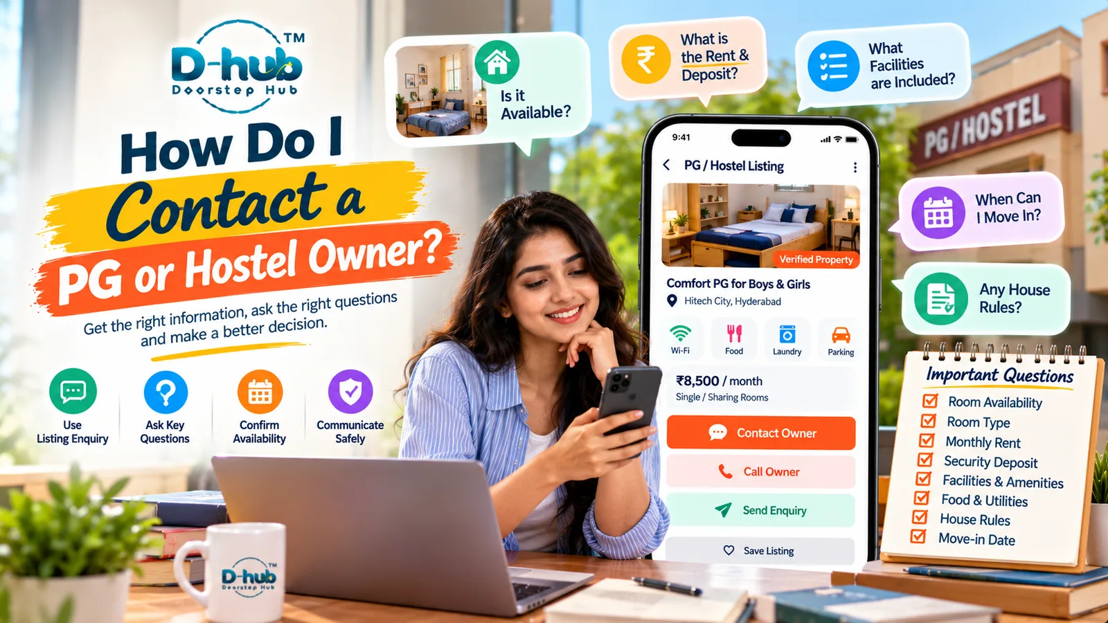 How Do I Contact a PG or Hostel Owner?