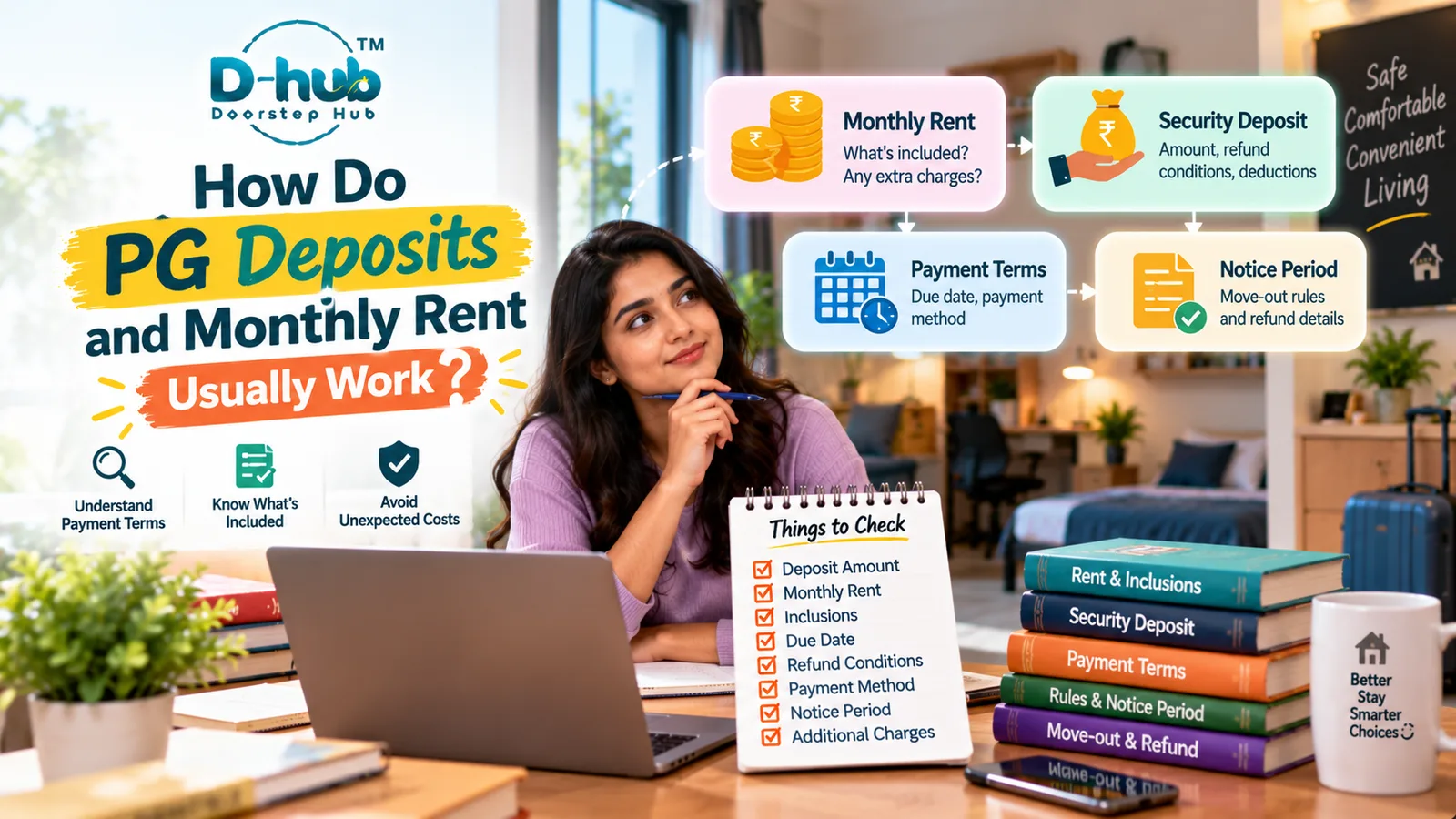 How Do PG Deposits and Monthly Rent Usually Work?