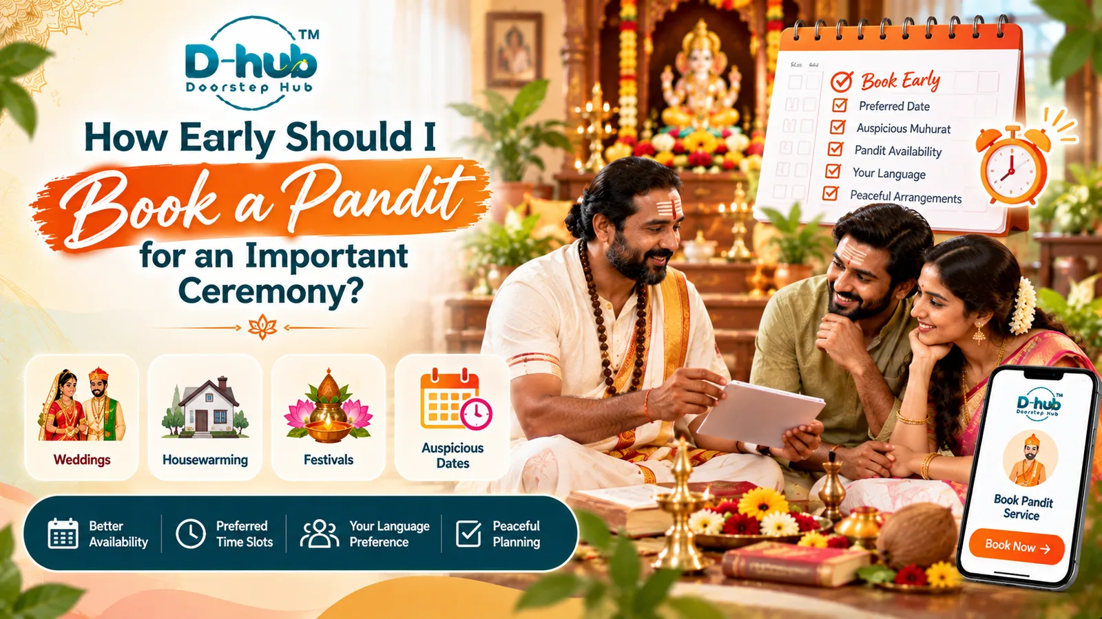 How  Early Should I Book a Pandit for an Important Ceremony?