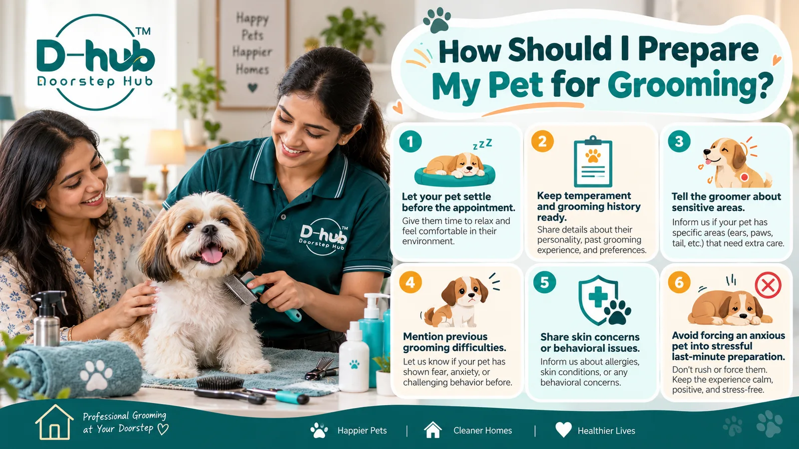 How Should I Prepare My Pet for Grooming?