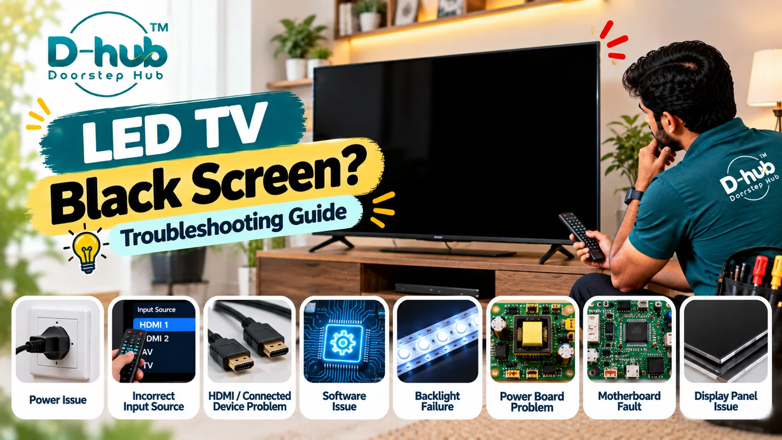 LED   TV Black Screen: Troubleshooting Guide