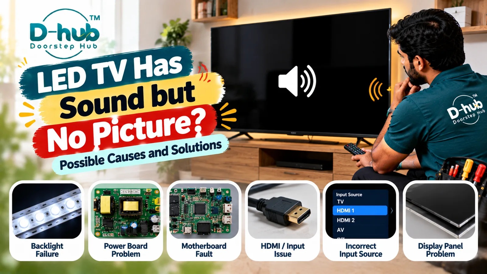 LED TV Has Sound but No Picture: Possible Causes