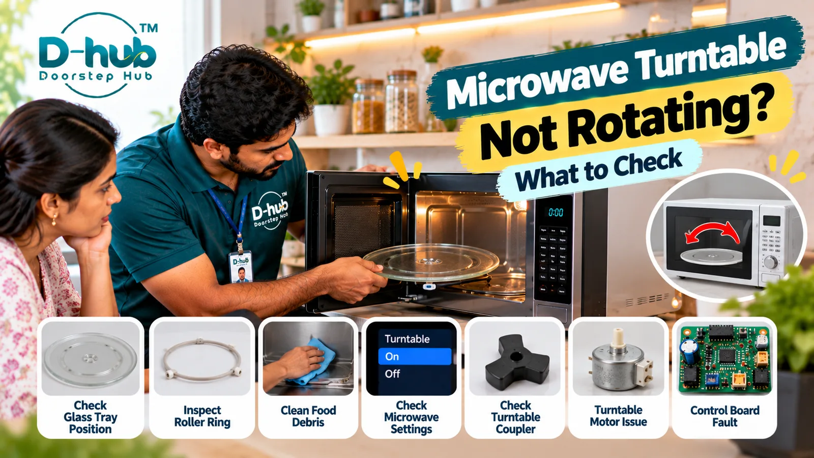 Microwave Turntable Not Rotating: What to Check