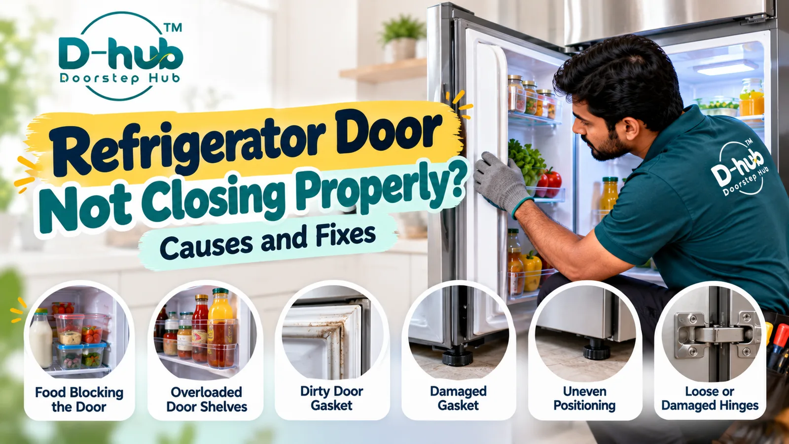 Refrigerator Door Not Closing Properly: Causes and Fixes