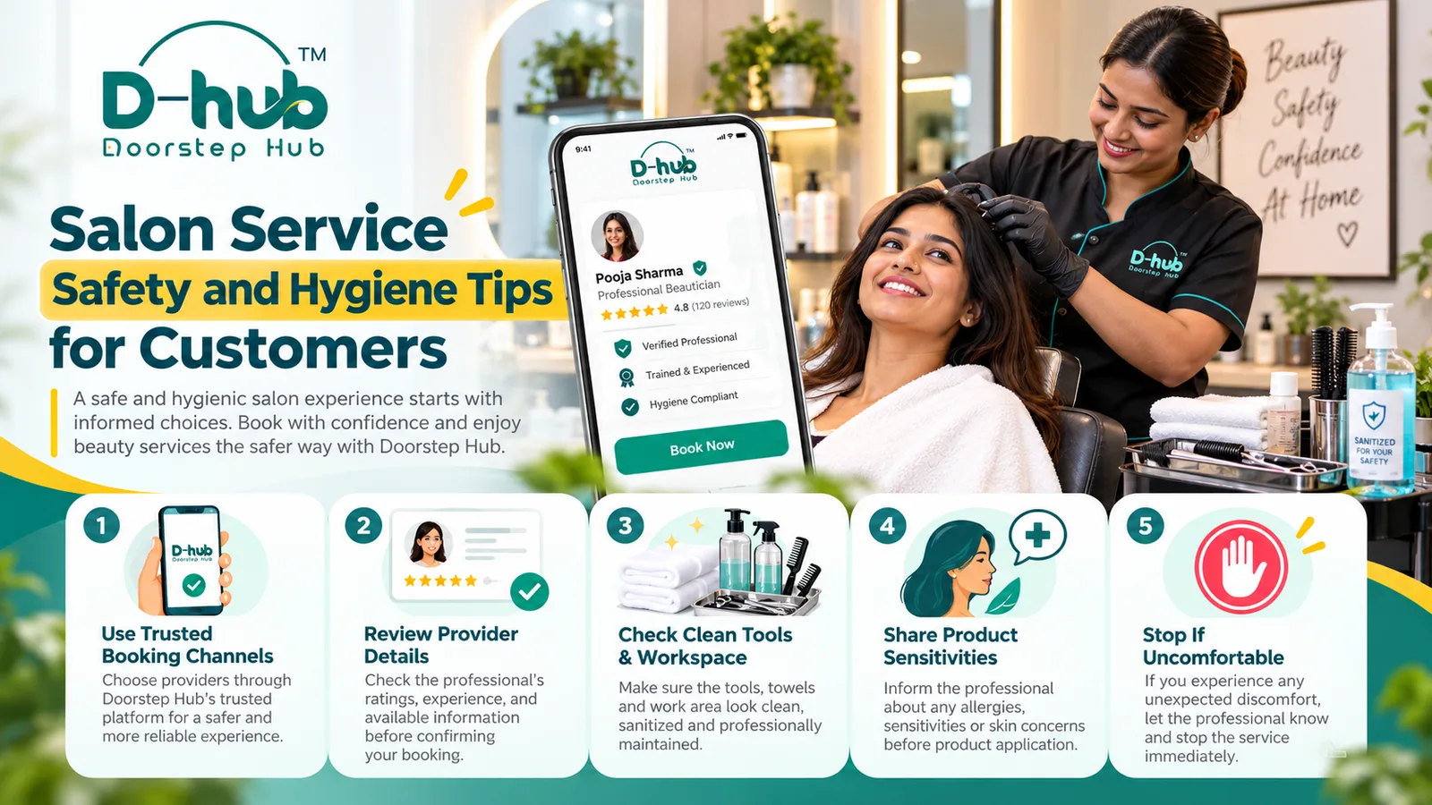 Salon Service Safety and Hygiene Tips for Customers