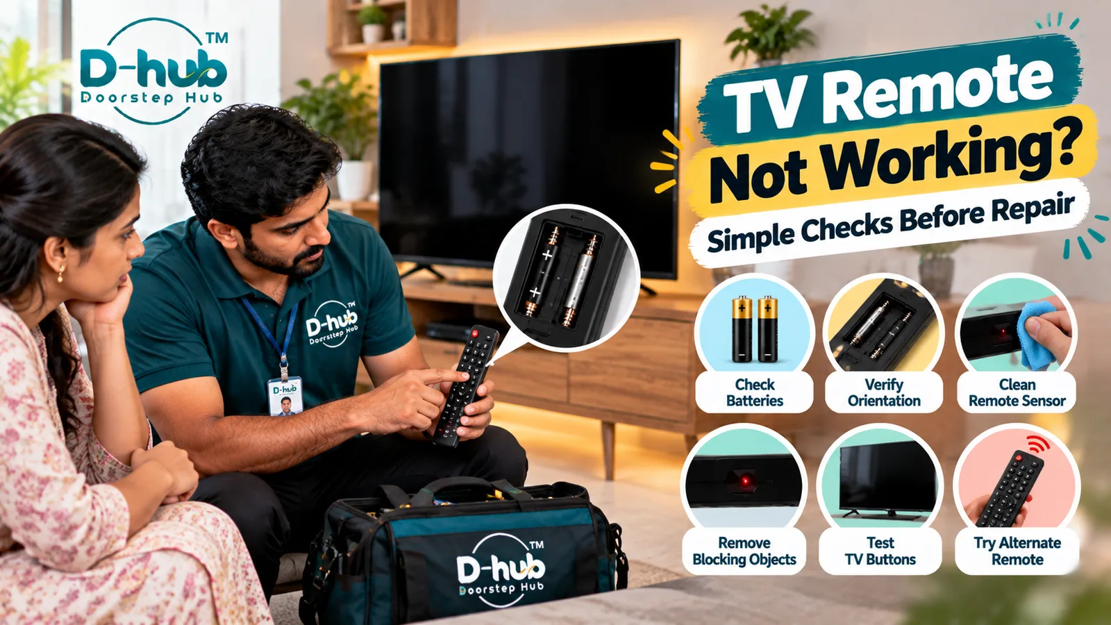 TV Remote Not Working? Simple Checks Before Repair
