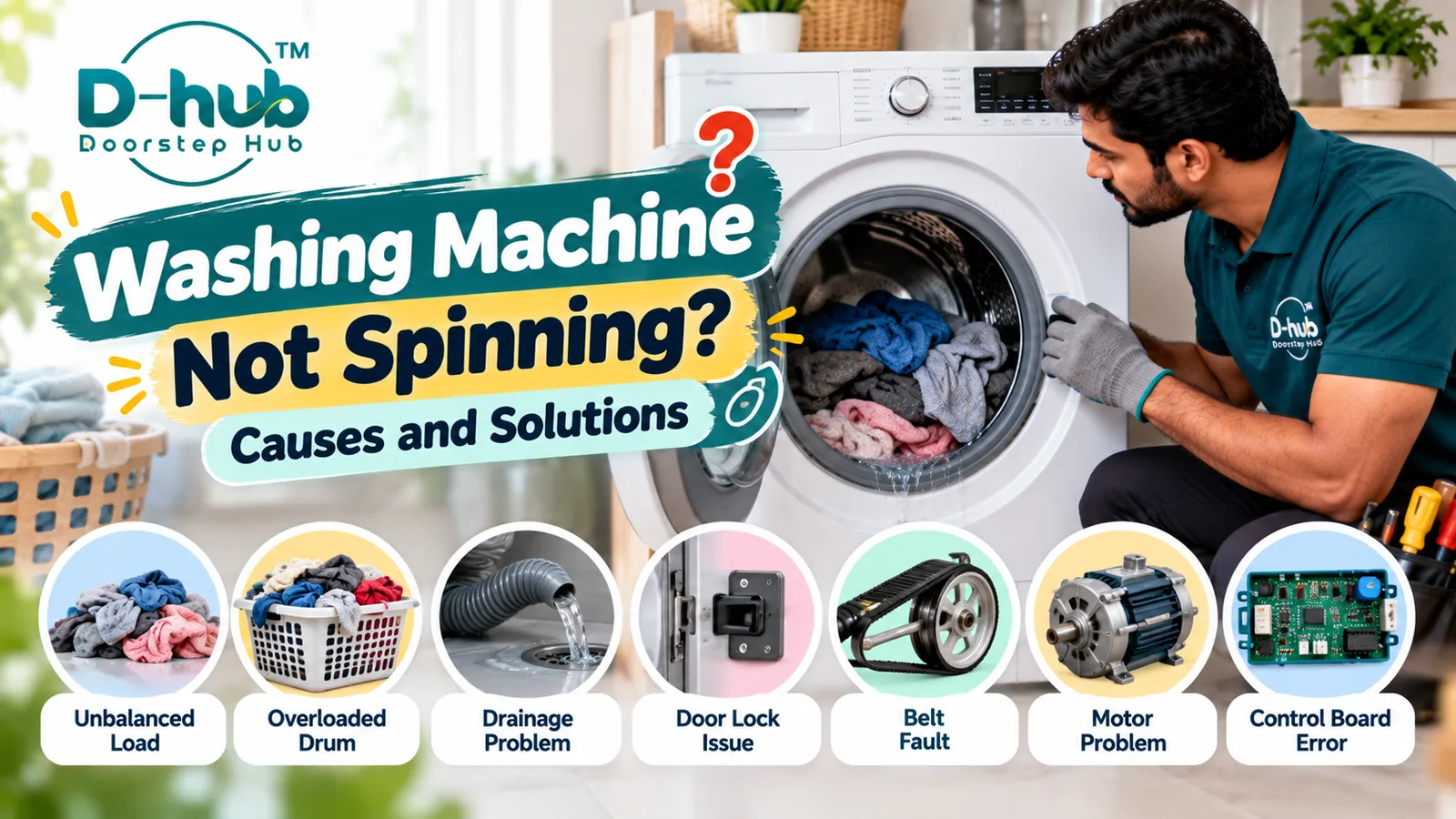 Washing Machine Not Spinning? Causes and Solutions