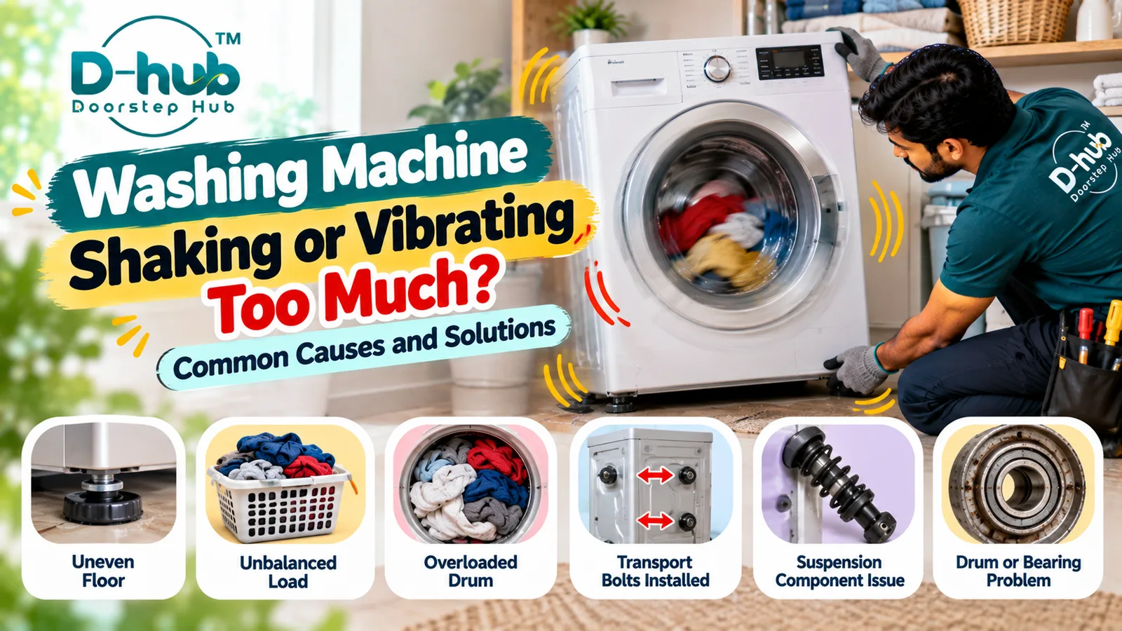Washing Machine Shaking or Vibrating Too Much