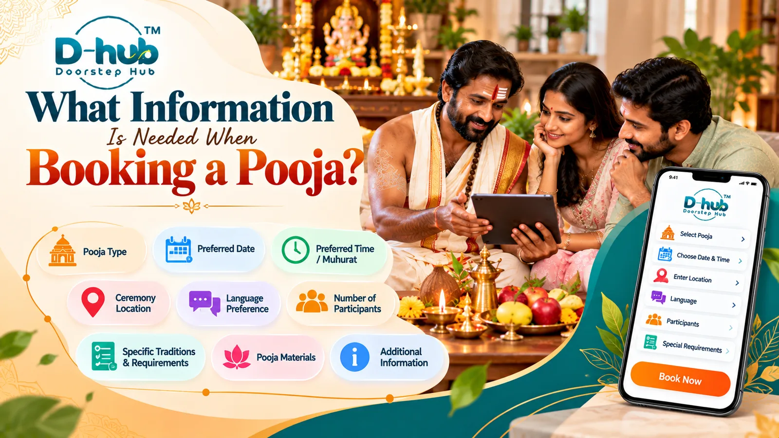 What Information Is Needed When Booking a Pooja?