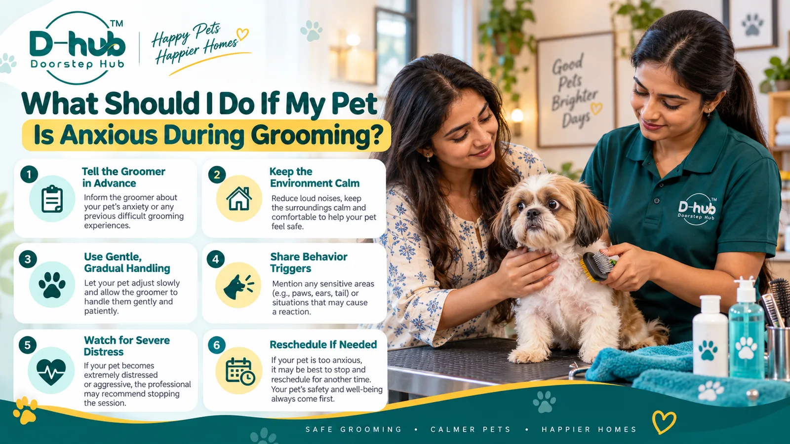 What Should I Do If My Pet Is Anxious During Grooming?